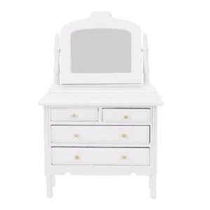 Gazechimp VINTAGE DRESSING TABLE FOR 1/12 DOLL HOUSE FURNITURE MINIATURES - Picture 1 of 6