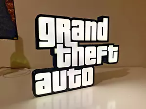 Grand Theft Auto USB LED Schild für Man Cave, Gaming Zimmer, Bar, GTA, - Bild 1 von 10