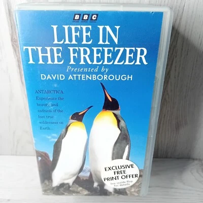 LIFE IN THE FREEZER VHS - RARE RETRO VIDEO TAPES DAVID ATTENBOROUGH - Image 1 of 4