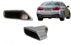 Auspuff Schalldämpfer für BMW G30 G31 G32 17+ F10 F11 10-17 M-Tech Look Chrom - Bild 1 von 13