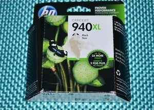 HP 940XL Black Ink Cartridge Original Genuine Brand New - Imagen 1 de 3