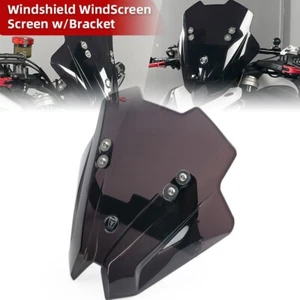 Front Windshield Windscreen w/Mounting Bracket for CF MOTO 450 NK 2023 2024 - Picture 1 of 14