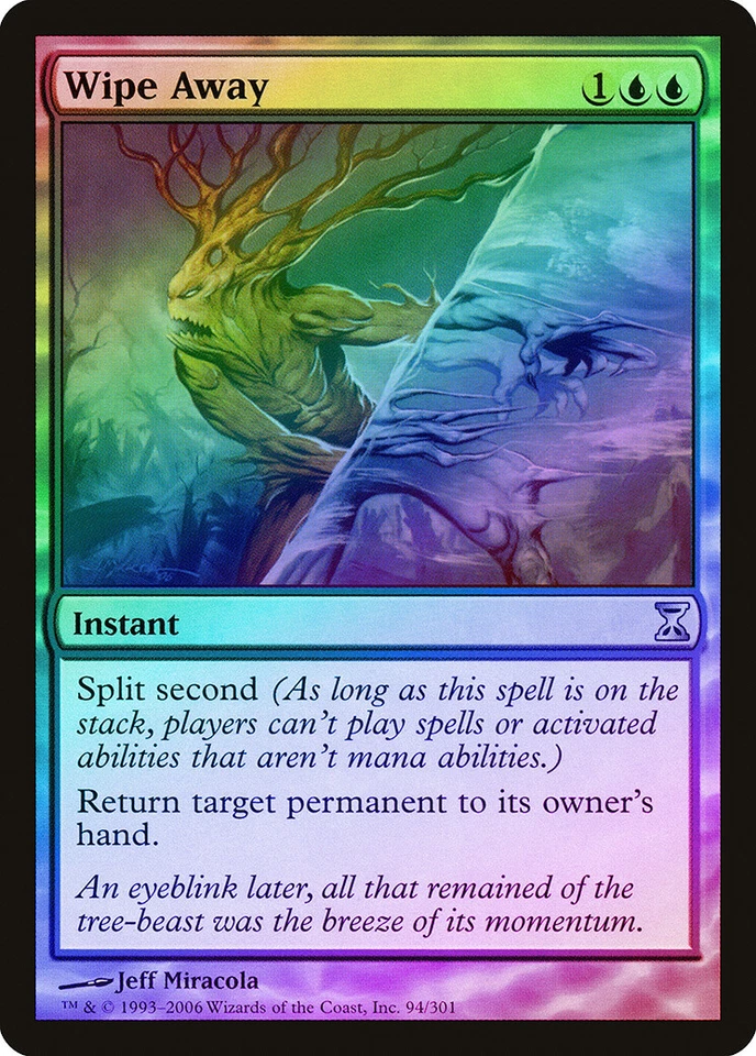 Wipe Away FOIL Time Spiral PLD Blue Uncommon MAGIC GATHERING CARD ABUGames - Image 1 of 1