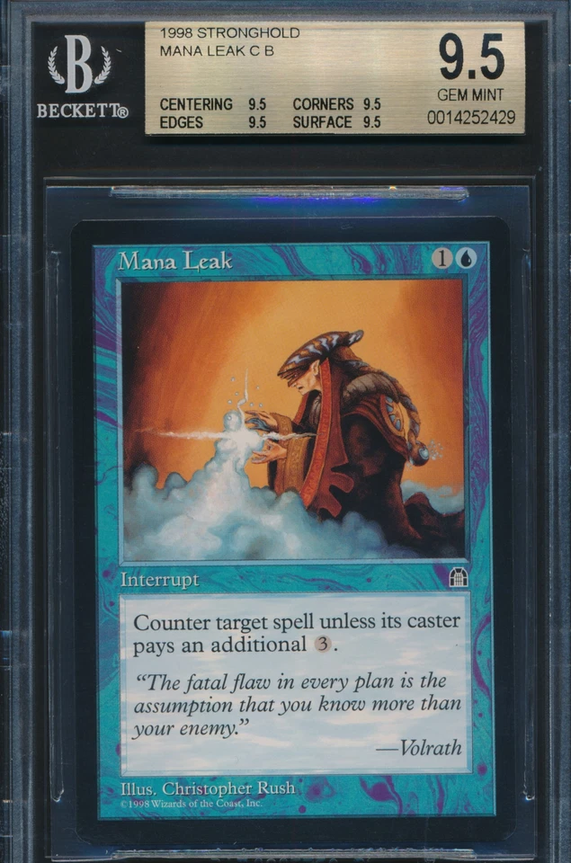 Stronghold Mana Leak BGS 9.5 Graded Magic MTG (2429) -magicgraders- - Image 1 of 3