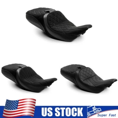 One Piece Seat For Harley Road Glide FLTR FLTRI Electra Glide FLHT FLHTC 1997-07 Foto 1 de 4