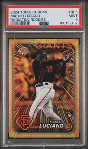 2024 Topps Chrome Radiating Rookies #RR5 Marco Luciano PSA 9 - Bild 1 von 2