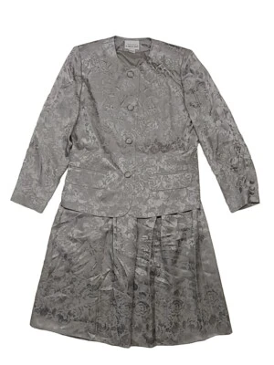 Traje Falda Dos Piezas Brownstone Studios New York 100% Seda 10 Pequeño Usado Foto 1 de 4