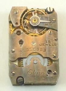Vintage Elgin 484 mechanisches Uhrwerk - Teile Reparatur - gute Balance  - Bild 1 von 5