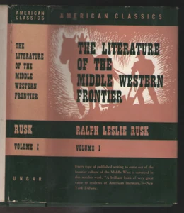 LITERATURE OF THE MIDDLE WESTERN FRONTIER,vol.1-Ralph Leslie Rusk-HB DJ 1962 - Picture 1 of 1