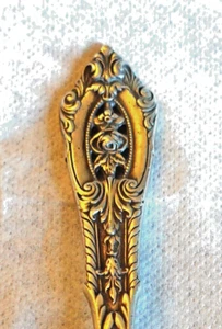 Tenedor de bebé Wallace Rose Point 1934 pequeño de 4 1/2" de plata esterlina? - Imagen 1 de 6