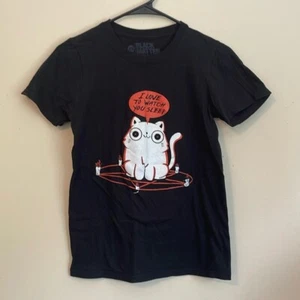 Black Matter cat I love to watch you sleep boys shirt size XS - Picture 1 of 4