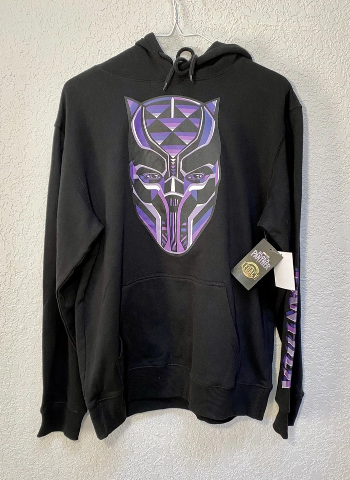 Black Panther Marvel Studios Pullover Black Hoodie Men’s Size Medium s
