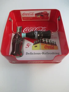 Coca-Cola Dose Serviettenhalter rot mit Flaschengewicht Retro lecker erfrischend - Bild 1 von 7