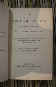 The Ingham Papers : Some Memorials of the Life of Captain Frederic Ingham 1869 - Bild 1 von 9