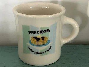 Vintage Homer Laughlin USA Keramik Diner Kaffeebecher Pfannkuchen bringen Menschen zum Lächeln! - Bild 1 von 3