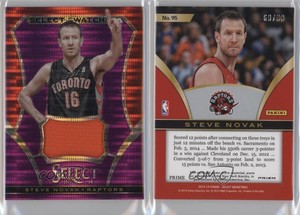 2013-14 Panini Select Select Swatches Purple Prizm /99 Steve Novak #95