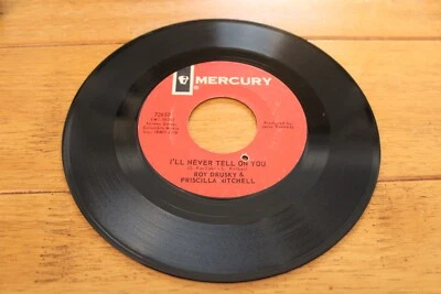 ROY DRUSKY - BED OF ROSES / I'LL NEVER TELL ON YOU 45RPM 7" SINGLE VG HOLE PUNCH - Image 1 of 4