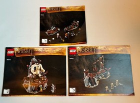 LEGO 79010 The Hobbit The Goblin King Battle Instruction Manuals Only 3 Books