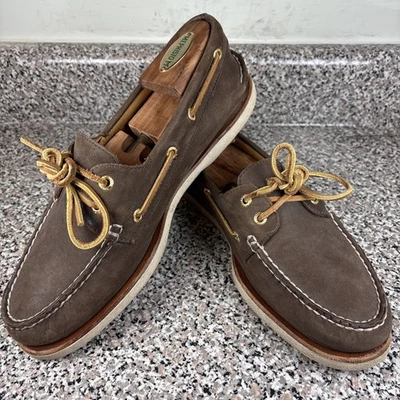 Sperry Gold Cup Authentic Original Brown Leather Boat Shoe Deerskin Lining 10.5M - Image 1 of 4