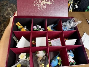 Danbury Mint Singvogel Ornamente Sammlung Set 12 Vögel & Karten Box Lot 2 - Bild 1 von 8