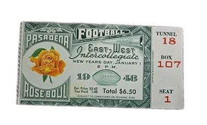 1948 MICHIGAN USC College Rose Bowl Intercollegiate TICKET STUB NewYears - Picture 1 of 2