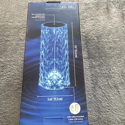 Globe Electric LED Integrated Rechargeable Crystal Touch Lamp - Image 1 of 4
