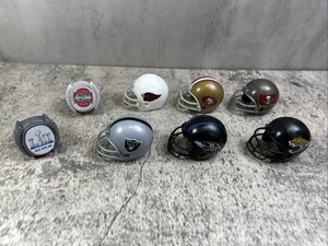 6 NFL Football Kunststoff Mini Helm & 2 Kunststoff Super Bowl Ringe Cake Topper Spielzeug - Bild 1 von 5
