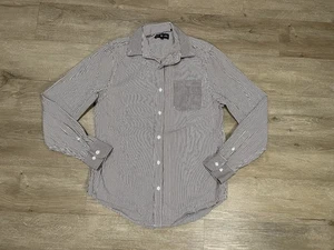 Five Four X Mark Mcnairy Shirt Mens Sz S Brown Stripe Sawyer Long Sleeve - Picture 1 of 8