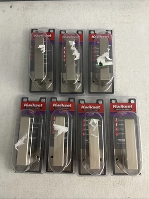 7-PACK Kwikset Singapore Satin Nickel Reversible Half Dummy Door Handle - Image 1 of 4