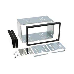 2 DIN DOPPEL EINBAURAHMEN für Citroen VW Peugeot Seat Skoda - Picture 1 of 5