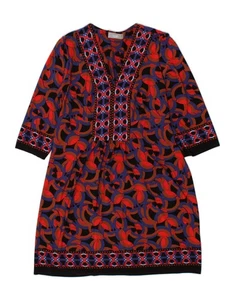 WALLIS Womens 3/4 Sleeve Sheath Dress UK 18 XL Multicoloured Geometric CJ52 - Picture 1 of 3