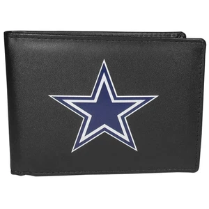 NFL Herren Dallas Cowboys Doppelfaltung Leder, Geldbörse großes Logo Einheitsgröße schwarz - Bild 1 von 3
