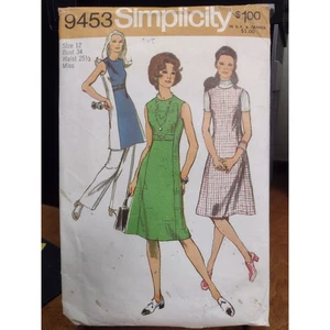 Vestido, jersey, etc. Miss Petites & Misses 9453 vintage con patrón de simplicidad (1971) - Imagen 1 de 2