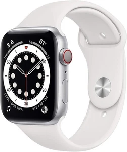 Apple Watch Series 6 Aluminium 44MM - Silver/White - 4G - A2376 - Picture 1 of 12