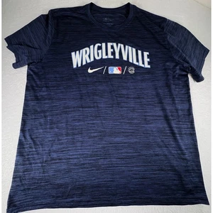 Wrigleyville Chicago Cubs T-Shirt Herren XXL 2XL Nike Tee MLB Blau Grafik - Bild 1 von 4