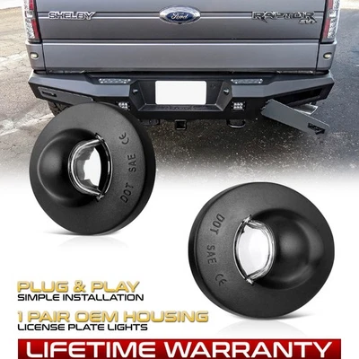 2000-2005 Ford Excursion/Explorer/Sport Trac"OE-Style" Black License Plate light - Image 1 of 4