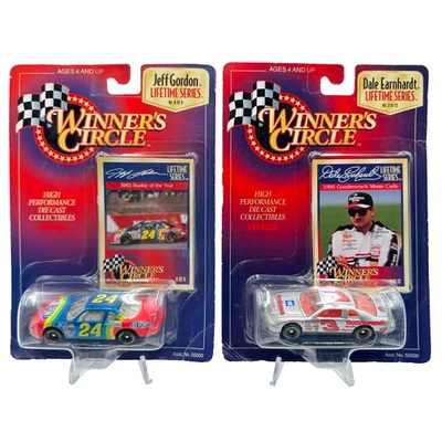 Winners Circle 1993 Rookie of Year Jeff Gordon & 1995 Dale Earnhardt Goodrich - Image 1 of 4