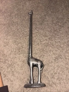 Giraffe Cast Iron Paper Towel Holder Bath Tissue Roll Animal Home Decor G27 - Picture 1 of 6