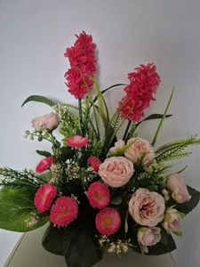 Blumengesteck Kunstblumen Tischgesteck künstlich Tischdeko Kunstgesteck Gesteck - Bild 1 von 5