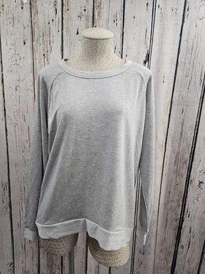 NUEVA CONEXIÓN FRANCESA NUEVA CON ETIQUETAS XL Sudadera Raglán Gris Pullover Viscosa Ropa de Salón Foto 1 de 4
