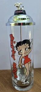 Vintage 1998 Betty Boop & Dog Pudgy Straw Holder/ Dispenser Red Dress - Picture 1 of 21
