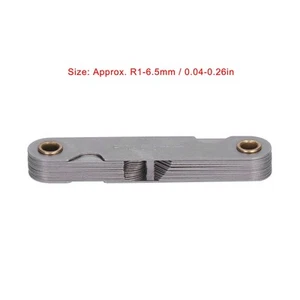 . Gewindelehre Metrisch Imperial Schraube Pitch Messschablone R1‑6.5MM - Bild 1 von 22