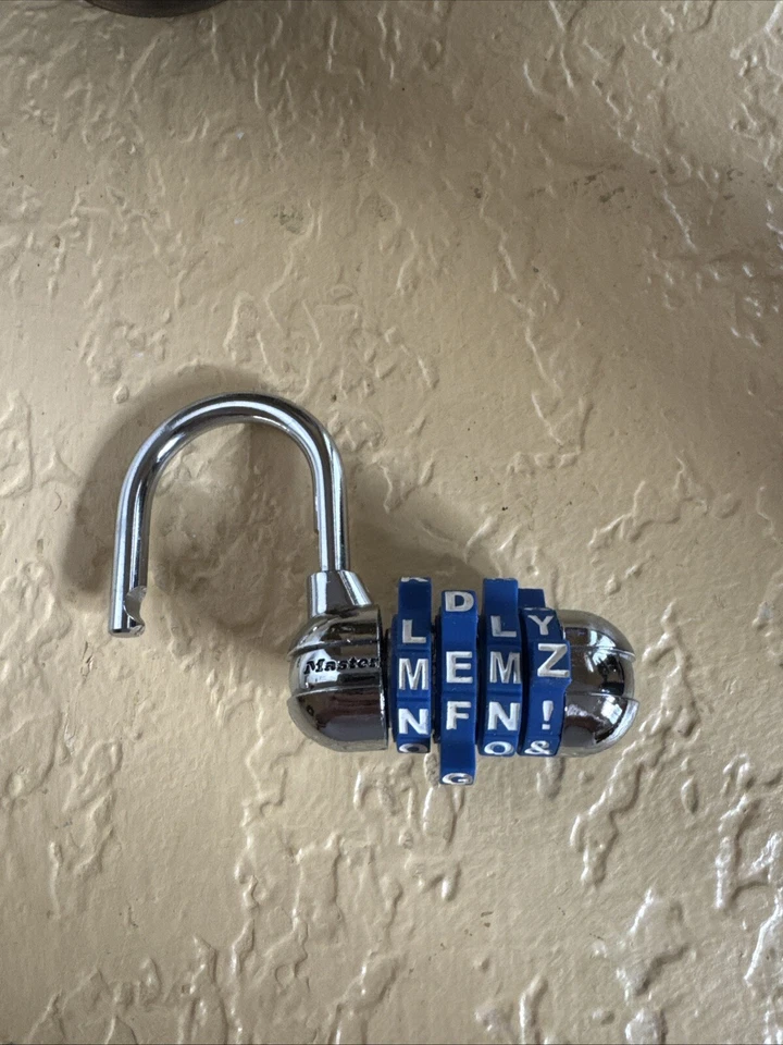 Master Lock Password Plus Letters And Numbers 1534D BLUE - Image 1 of 1