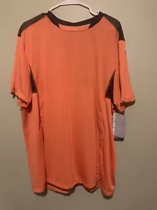 NWT Fourcast Men’s Size XXL Orange Wicking Top Tee Shirt Style 99406 - Picture 1 of 9