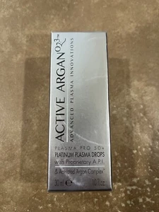 Active Argan Plasma Pro 50+ Platin Plasmatropfen Neu im Karton versiegelt 1,0 Unzen 30 ml - Bild 1 von 4