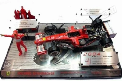 SCHUMACHER 1/18 HOT WHEELS 2004 ALL TIME RECORDS F1 CART INDY IRL NASCAR SEALED! - Image 1 of 4