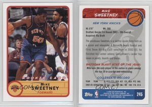 2003-04 Bazooka Mike Sweetney (Dribbling) #245.2 Rookie RC