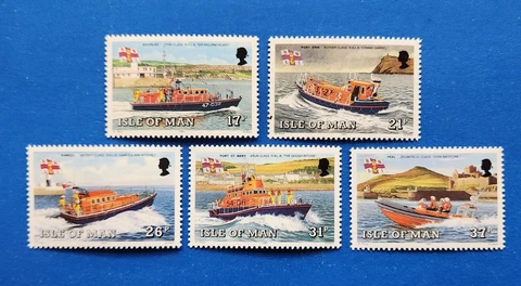 Isle Of Man Stamps, Scott 463-467 Complete Set MNH Cover