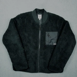 Vans Misty Fog Sherpa schwarze Damen-Bomberjacke VN0A47VWBLK Größe Large neu - Bild 1 von 10