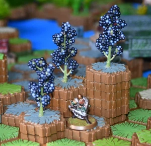 Heroscape : Custom Terrain : (3) RockBerry Hexes W/ Optional Rules - Picture 1 of 3